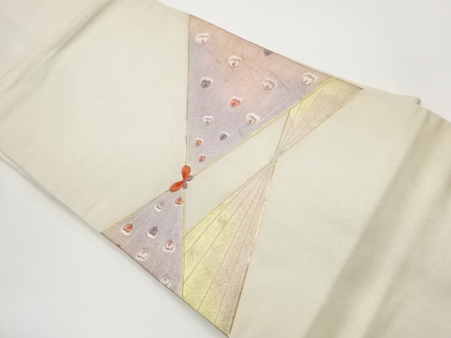 JAPANESE NAGOYA OBI / EMBROIDERY / BUTTERFLY